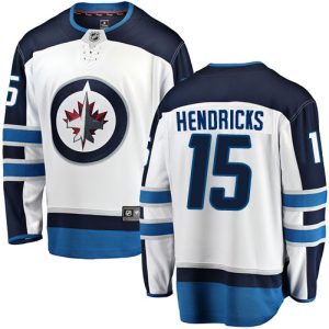 Herren Winnipeg Jets Eishockey Trikot Matt Hendricks #15 Breakaway Weiß Fanatics Branded Auswärts